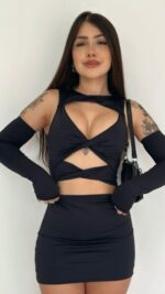 vestido Milena com luvas 2 em 1 - Imagem 5