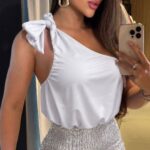 vestido curto paetê
